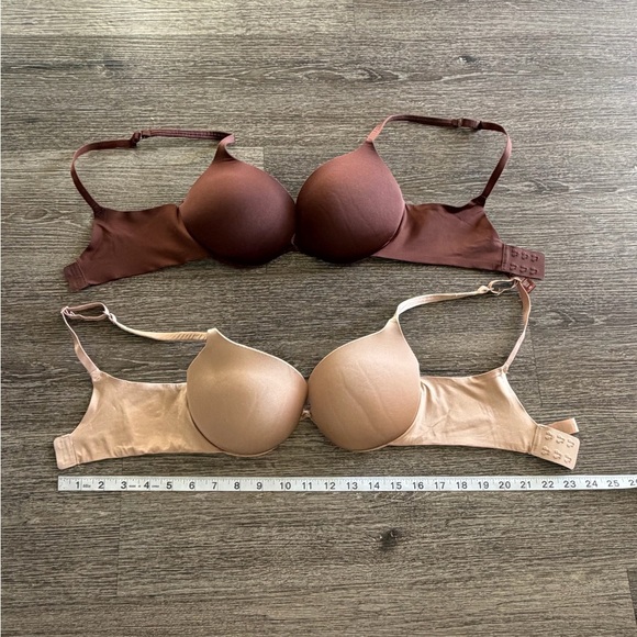 SKIMS Women's Bra Set - Brown and Tan - Picture 2 of 6